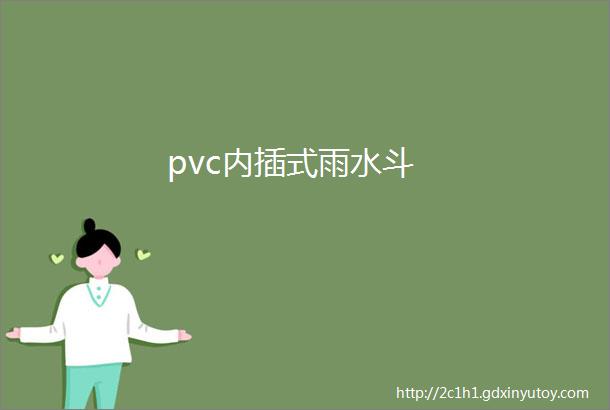 pvc内插式雨水斗